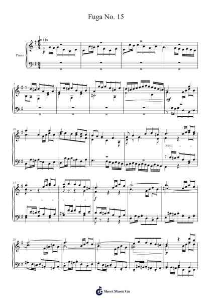 Fuga No. 15 Sheet Music by William Yoon-Arr.Pading Morsewells