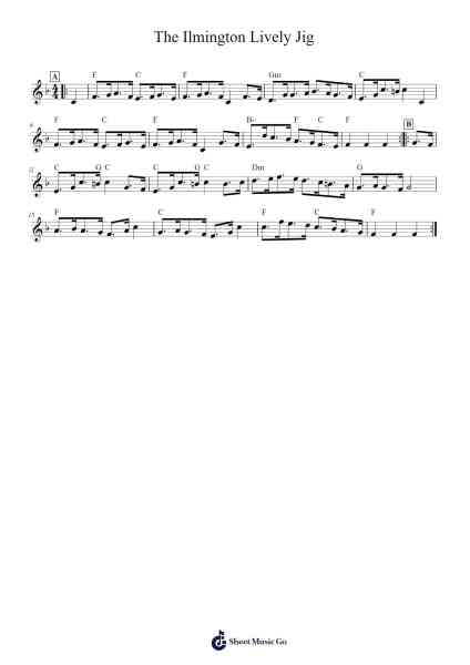 The Ilmington Lively Jig 楽譜 by Judoraft-Arr.Gasgreve Ausnal