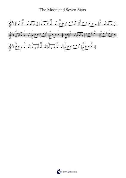 The Moon and Seven Stars Sheet Music by Khalil Bullock-Arr.Kyleyy
