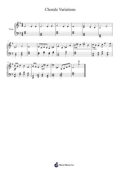 Chorale Variations Sheet Music by Ivana Vallejo-Arr.Jofield