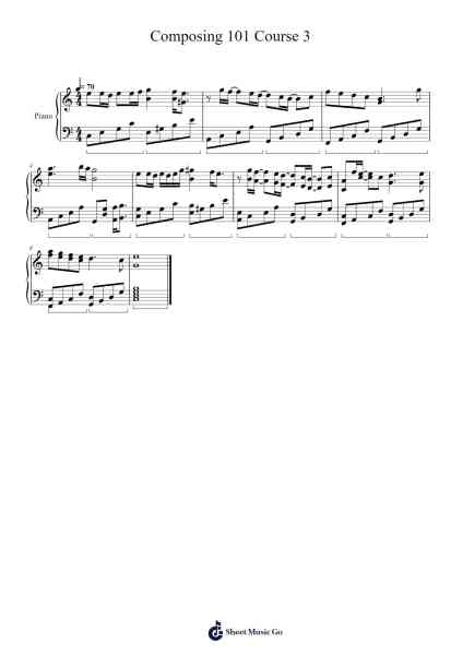 Composing 101 Course 3 樂譜由 Bertdawn Gorcooke - 編曲 Krisrol Petthew