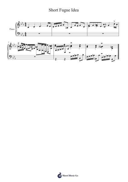 Short Fugue Idea 악보 undefined - 편곡 Montbrook