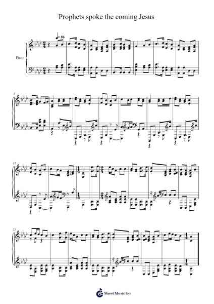 Prophets spoke the coming Jesus Sheet Music by Isaac Watts-Arr.Springqe