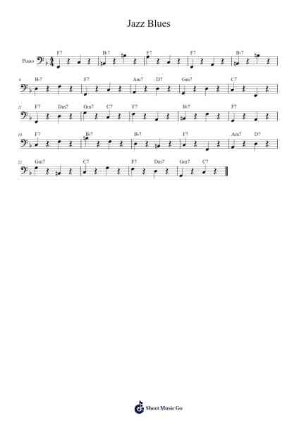 Jazz Blues Sheet Music by Steven Mooney-Arr.Laupound