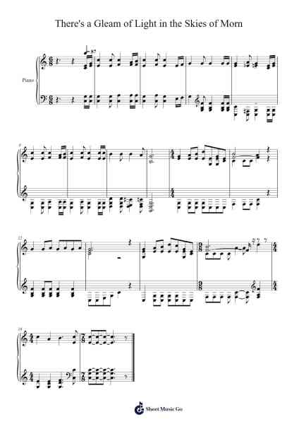 There's a Gleam of Light in the Skies of Morn Sheet Music by Isaac Watts-Arr.Beague Kinglor