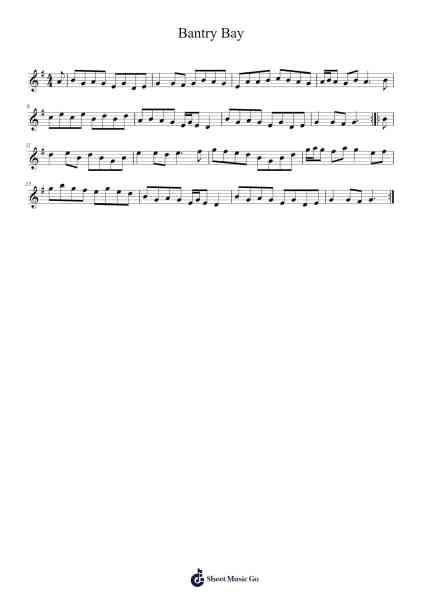 Bantry Bay 樂譜由 undefined - 編曲 Pullzie Willmiles