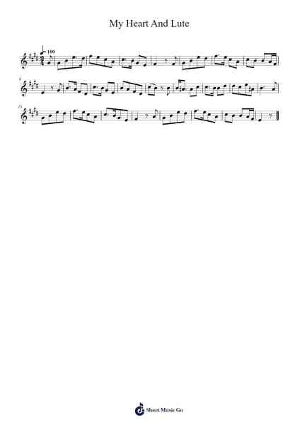 My Heart And Lute Sheet Music by Kristin Morton-Arr.Woodthorne Rylee