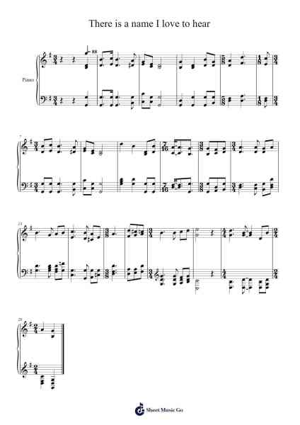 There is a name I love to hear Notenblatt von Isaac Watts-Arr.Duttdes Dawnpril