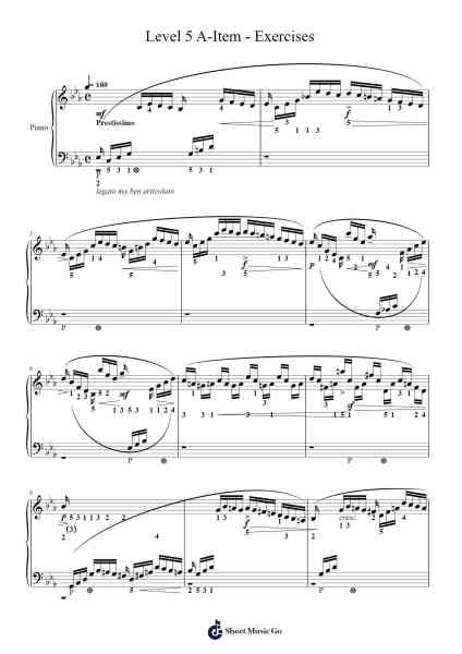 Level 5 A-Item - Exercises 樂譜由 undefined - 編曲 Merdawn