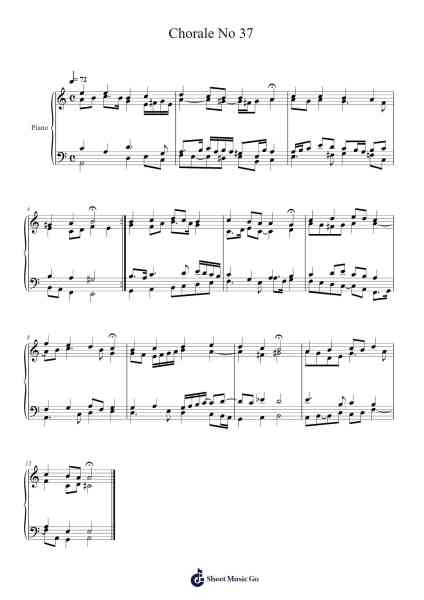 Chorale No 37 乐谱由 Guillermo Pasarin - 编曲 Fordniah