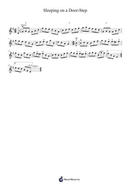 Sleeping on a Door-Step Sheet Music by Julian Chambers-Arr.Atwright