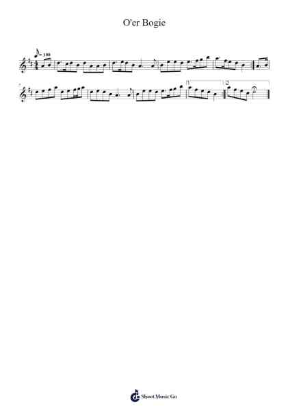 O'er Bogie 악보 Diaphil - 편곡 Galsnick Theothew