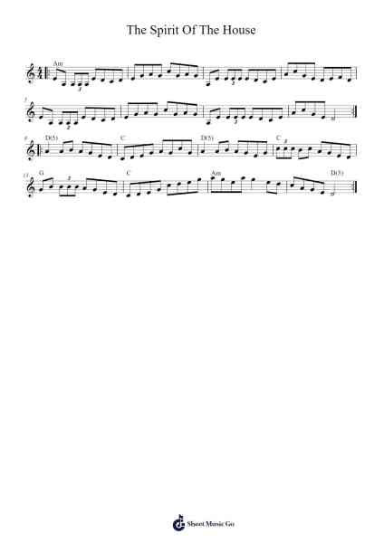 The Spirit Of The House 乐谱由 Peter 94 - 编曲 Huce Earlville