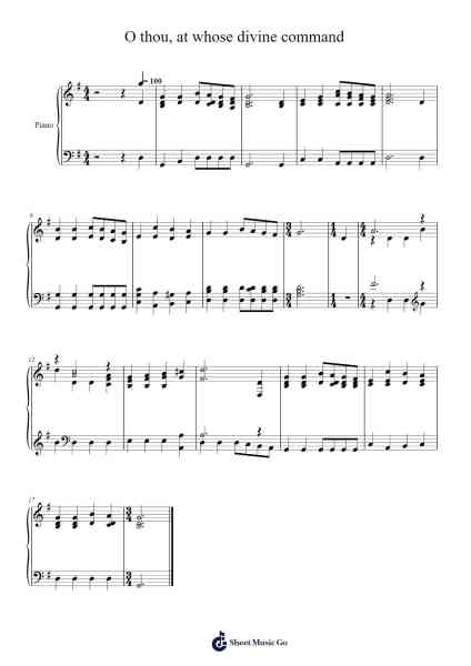 O Thou, at Whose Divine Command 樂譜由 Isaac Watts - 編曲 Binghugh