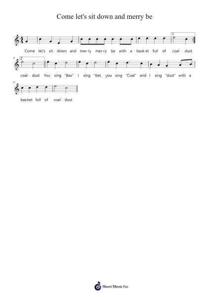 Come let's sit down and merry be Sheet Music by Notesta-Arr.Belllas Priestsopp