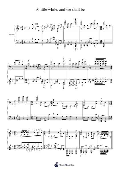 A Little While, and We Shall Be 樂譜由 Isaac Watts - 編曲 Blitheclough