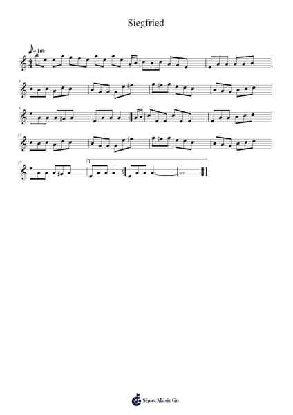 Siegfried Musica per pianoforte di Judoraft - Arr.Wyldesa Ocdine