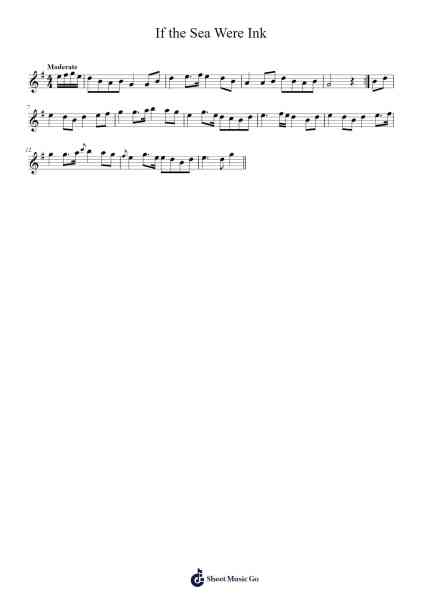 If the Sea Were Ink Sheet Music by Judoraft-Arr.Chandys Jehan