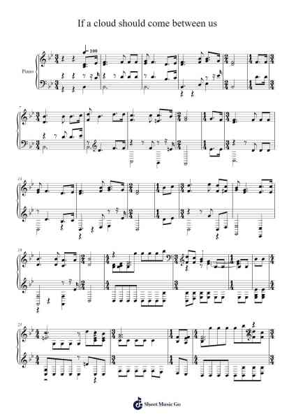 If a Cloud Should Come Between Us Sheet Music by Isaac Watts-Arr.Chilflower