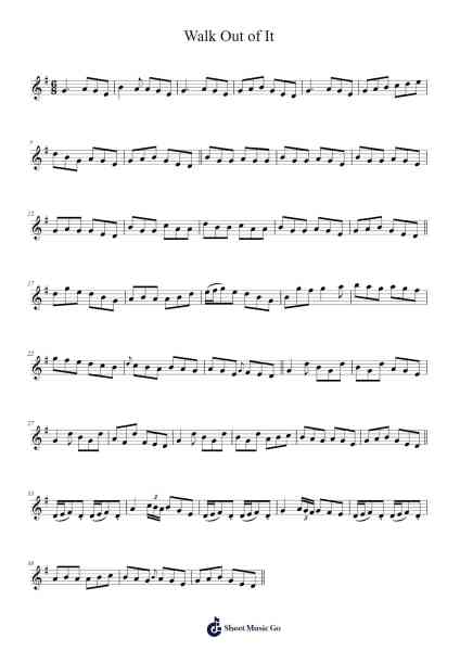 Walk Out of It Sheet Music by Felipe Galvan-Arr.Manbeard Lylaine