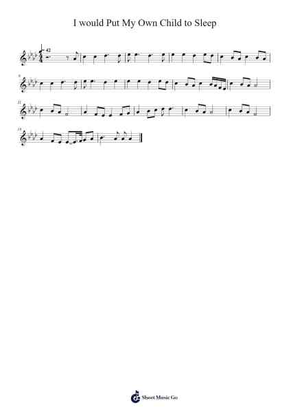 I would Put My Own Child to Sleep Sheet Music by JulianChambers-Arr.Kepnia Lilbohm