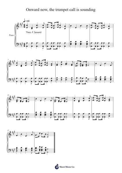 Onward now, the trumpet call is sounding Sheet Music by Isaac Watts-Arr.Erist