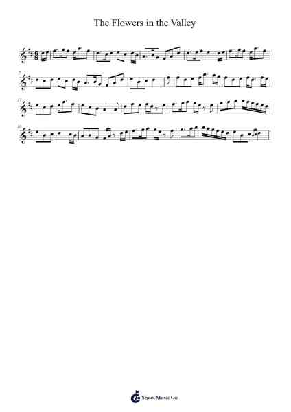 The Flowers in the Valley Sheet Music by CeticBasketball-Arr.Eveken Dougloyd