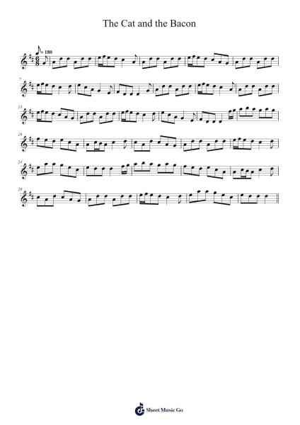 The Cat and the Bacon Sheet Music by MatrixHeart-Arr.Sounoel
