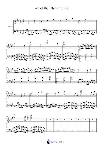 4th of the 5th of the 3rd Sheet Music by Kiit Simmons-Arr.Duttraine