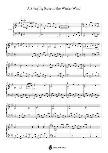 A Swaying Rose in the Winter Wind 樂譜由 Faithelip - 編曲 Spenvice