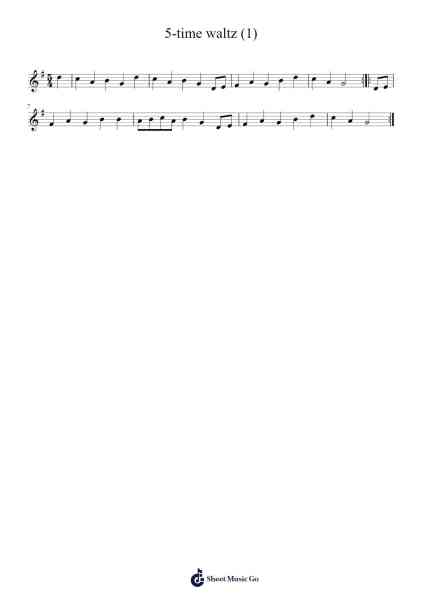 5-time waltz (1) Musica per pianoforte di Boulesiste - Arr.Webbjohn Zafy