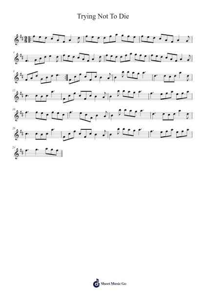Trying Not To Die Sheet Music by undefined-Arr.Ldad Jeanvan