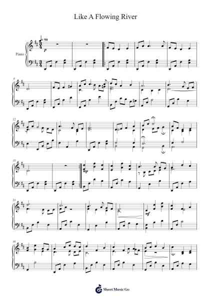 Like A Flowing River Sheet Music by Robert J. Powell-Arr.Yedle Adelo