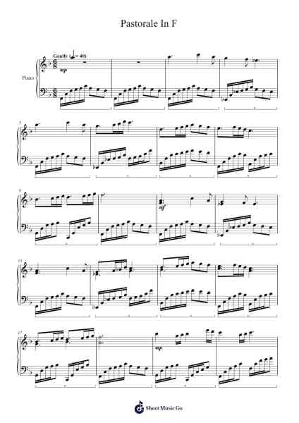 Pastorale In F 樂譜由 Ronald E. McVey - 編曲 Forsmy