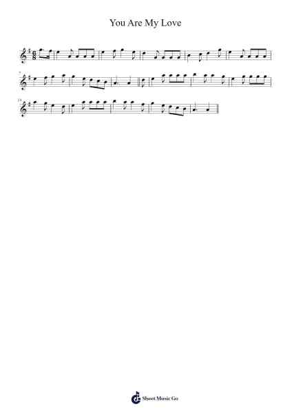 You Are My Love Sheet Music by Kayakenet-Arr.Grelitt Bachdrow