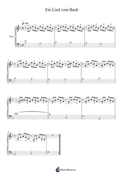 Ein Lied vom Bach 乐谱由 Carl Czerny - 编曲 Dwightlitt