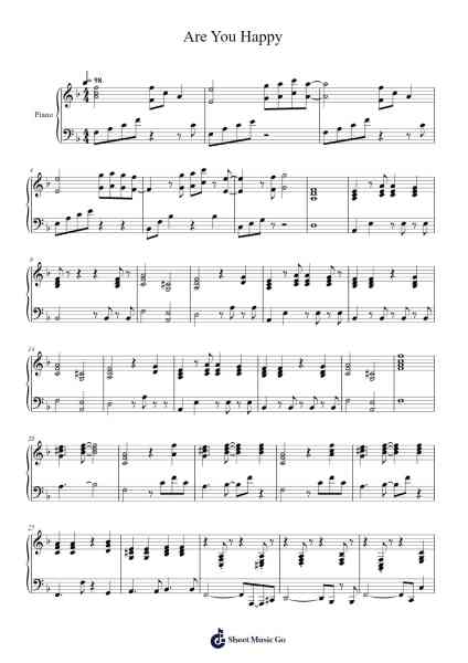 Are You Happy Sheet Music by Chance_126-Arr.Gunsea Holmesbob