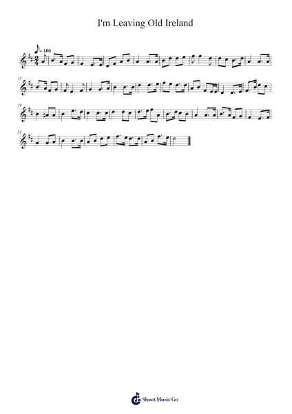 I'm Leaving Old Ireland Sheet Music by Jayden Mcguire-Arr.Stowemon