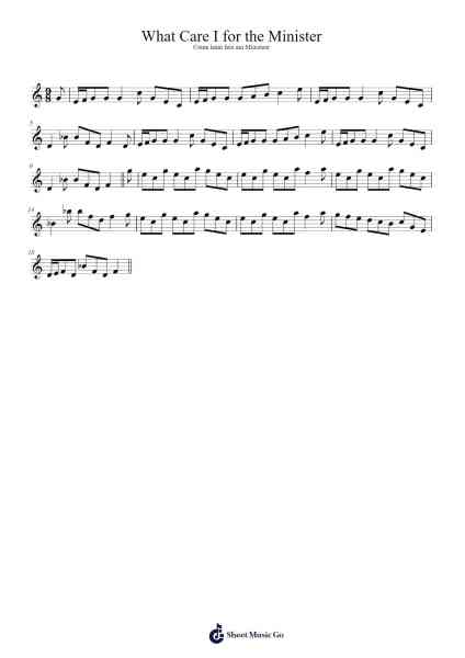 What Care I for the Minister Sheet Music by Playinorac-Arr.Dempron Jacbess