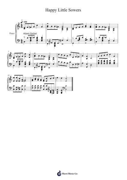 Happy Little Sowers Sheet Music by Isaac Watts-Arr.Geward Mansloyd