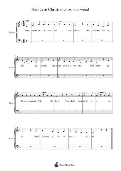 Herr Jesu Christ, dich zu uns wend 樂譜由 Andreas Ruppert - 編曲 Leeles Stoweser