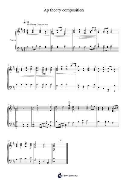 Ap theory composition 악보 undefined - 편곡 Jecie Youngjean