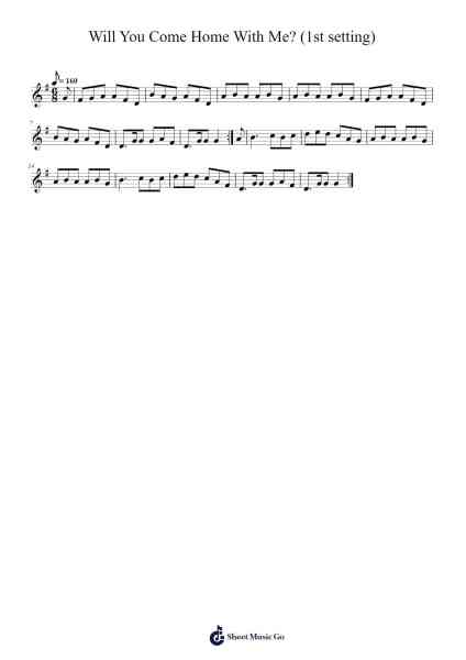 Will You Come Home With Me? (1st setting) 楽譜 by Conbrity-Arr.Jeanian