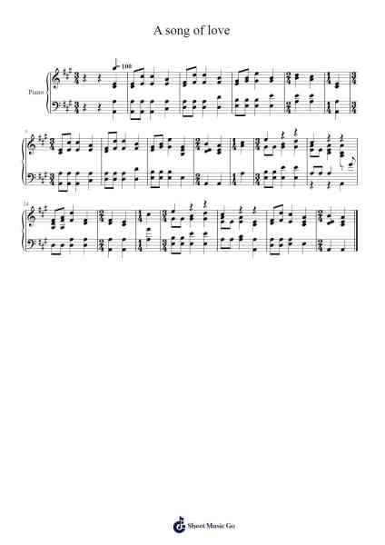 A Song of Love โน้ตเพลงโดย Isaac Watts-Arr.Elroylitt Graycia