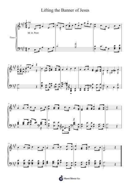 Lifting the Banner of Jesus 楽譜 by Isaac Watts-Arr.Clifffitch