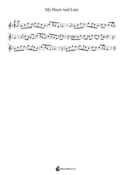 My Heart And Lute Sheet Music by RadioNet-Arr.Maglius