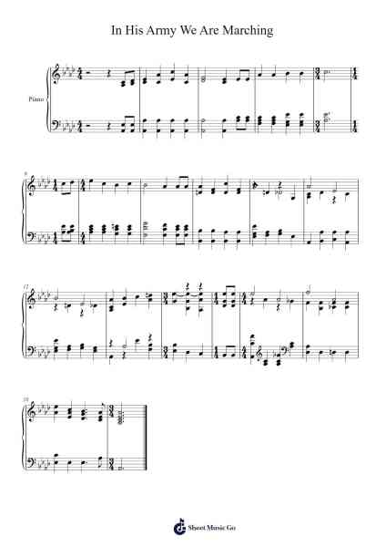 In His Army We Are Marching 乐谱由 Isaac Watts - 编曲 Mondlius