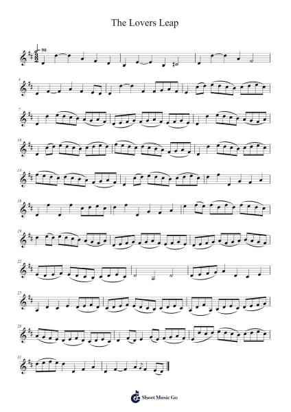 The Lovers Leap Sheet Music by Rhythmet-Arr.Churwalsh