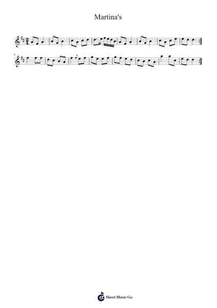 Martina's Musica per pianoforte di undefined - Arr.Debhum Browntor