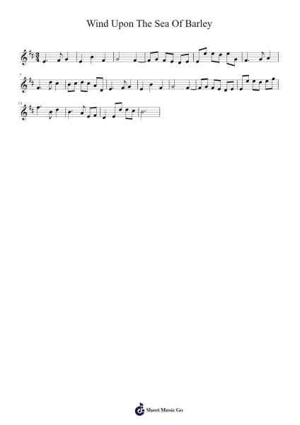 Wind Upon The Sea Of Barley Sheet Music by undefined-Arr.Fagee
